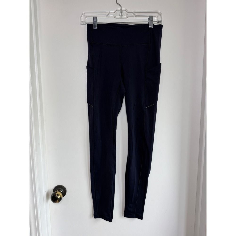 Lululemon Speed Up Tight 28 Navy Blue Luxtreme Running Leggings Pockets Size 6